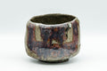 Japanese Matcha Bowl - Drip-Glazed Geometric Wabi-Sabi Chawan - 400ml