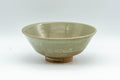 Japanese Matcha Bowl - 東峰 Crazed Celadon Glazed Hira-gata Mishima Chawan  - 200ml