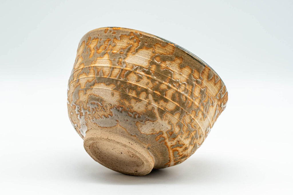 Japanese Matcha Bowl - Textured Ash-Glazed Wan-nari Chawan - 400ml
