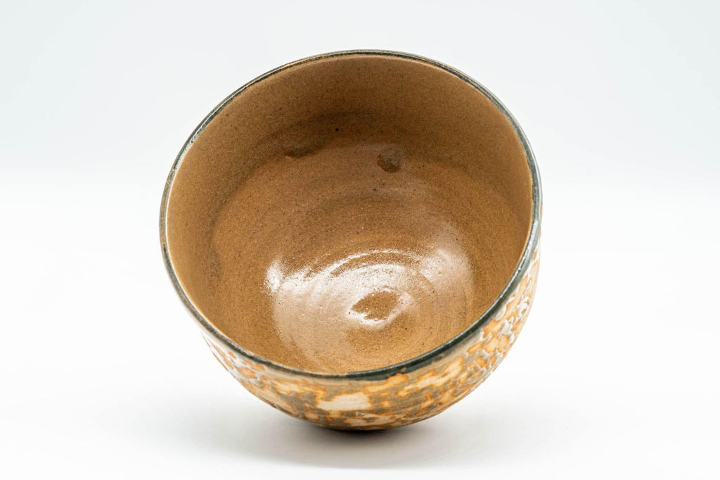 Japanese Matcha Bowl - Textured Ash-Glazed Wan-nari Chawan - 400ml