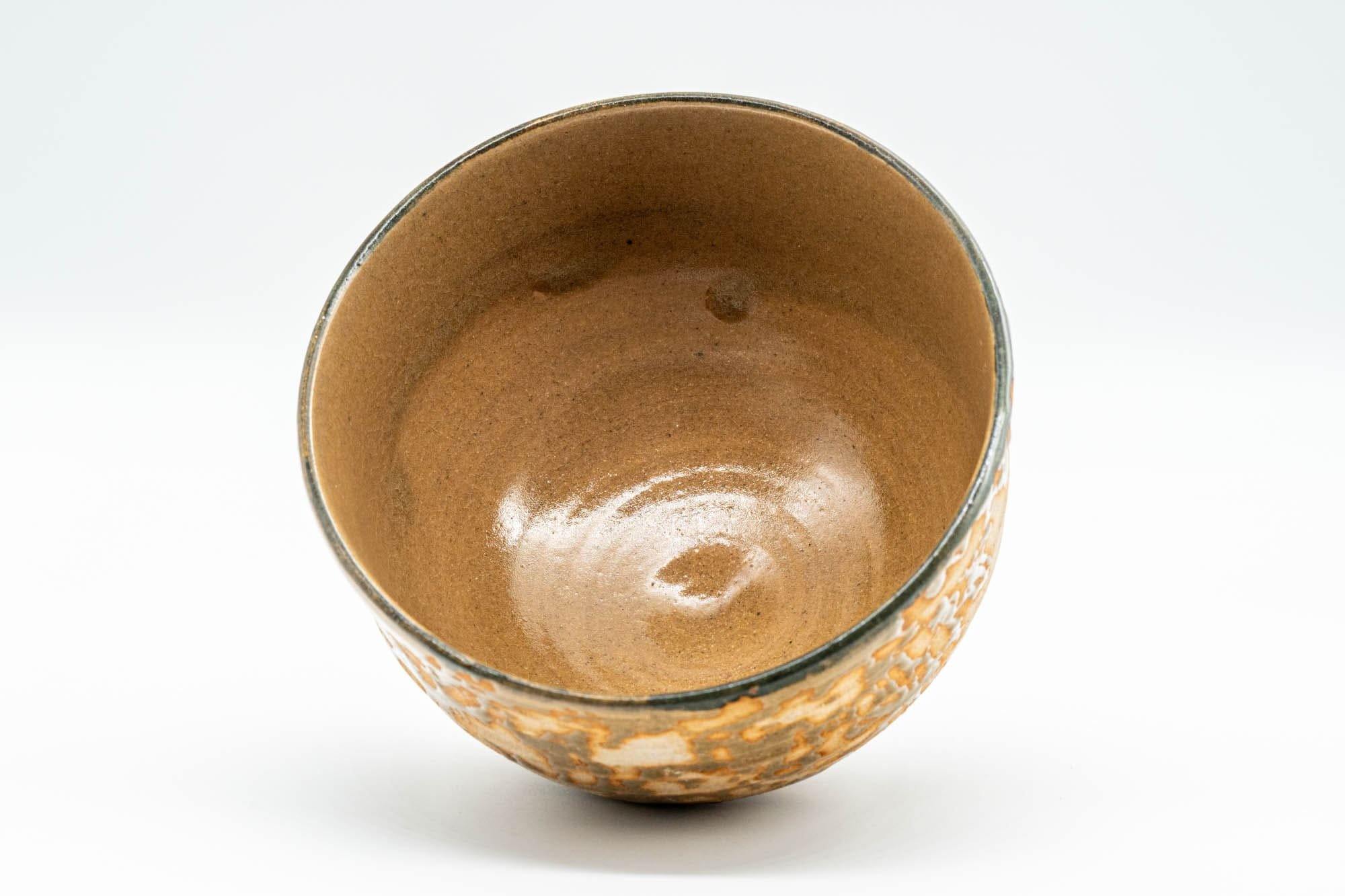 Japanese Matcha Bowl - Textured Ash-Glazed Wan-nari Chawan - 400ml