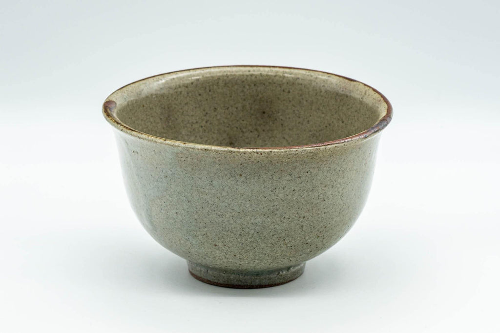 Japanese Matcha Bowl - Grey Tea Leaves Komogai-nari Chawan - 300ml