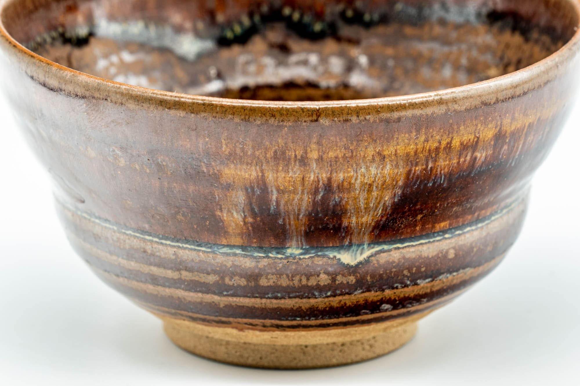 Japanese Matcha Bowl - Umber Iron Glazed Ido-gata Chawan - 300ml
