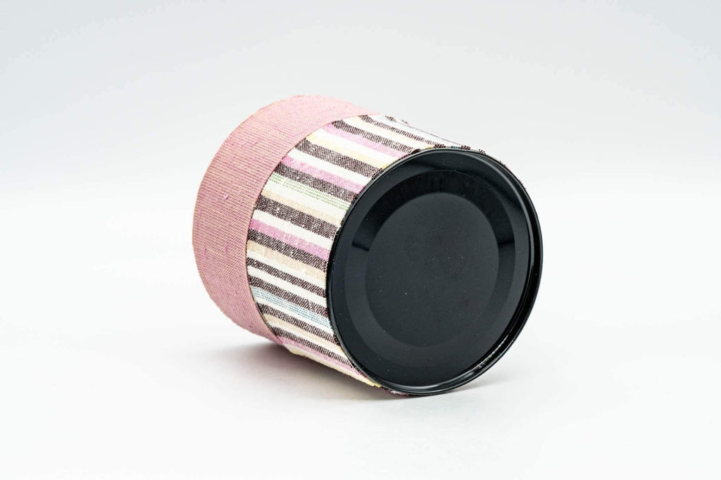 Japanese Chazutsu - Pink Striped Tea Canister - 250ml