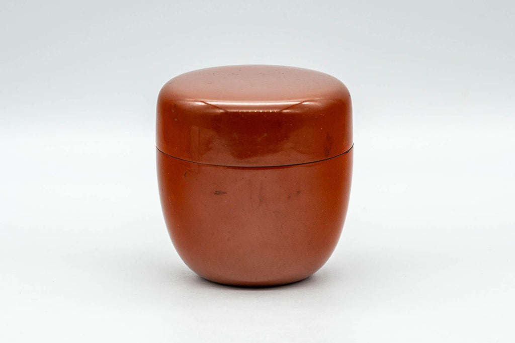 Japanese Natsume - Orange Lacquer Matcha Tea Caddy - 100ml