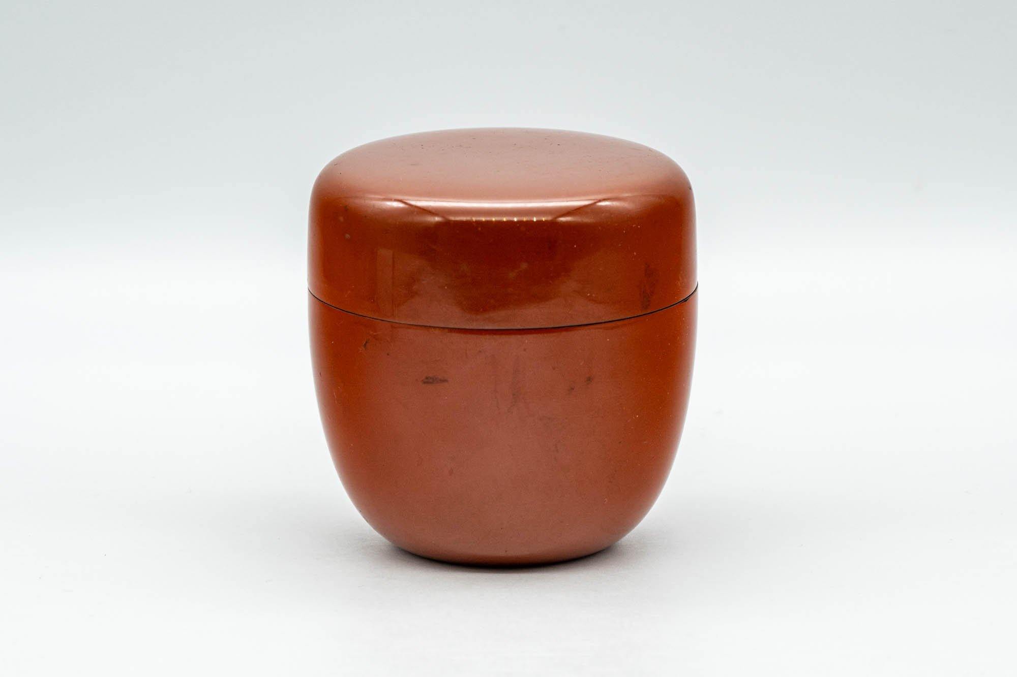 Japanese Natsume - Orange Lacquer Matcha Tea Caddy - 100ml