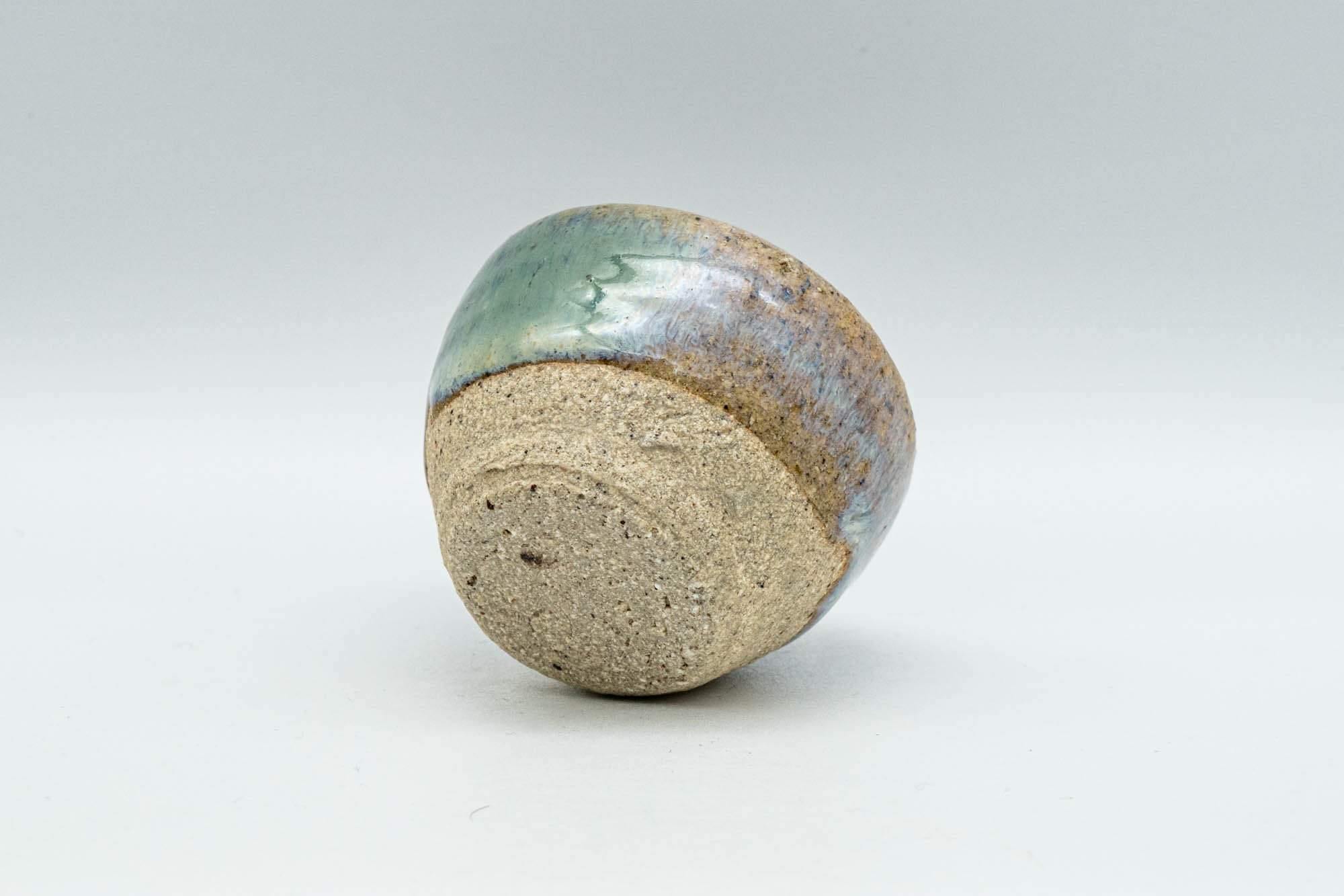 Japanese Teacup - Green and White Glazed Guinomi - 25ml
