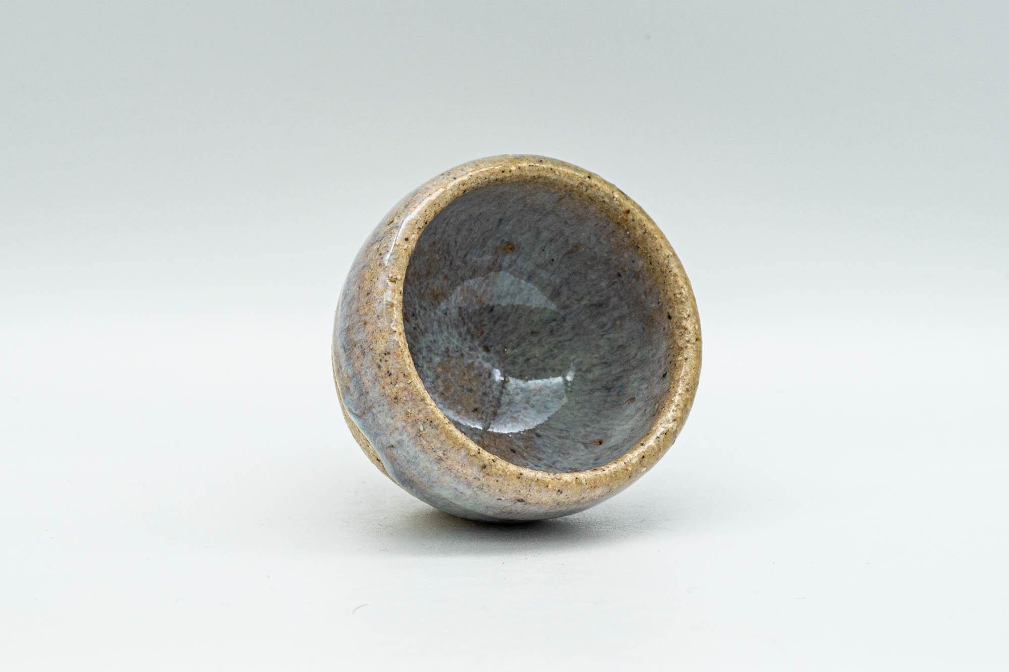 Japanese Teacup - Green and White Glazed Guinomi - 25ml