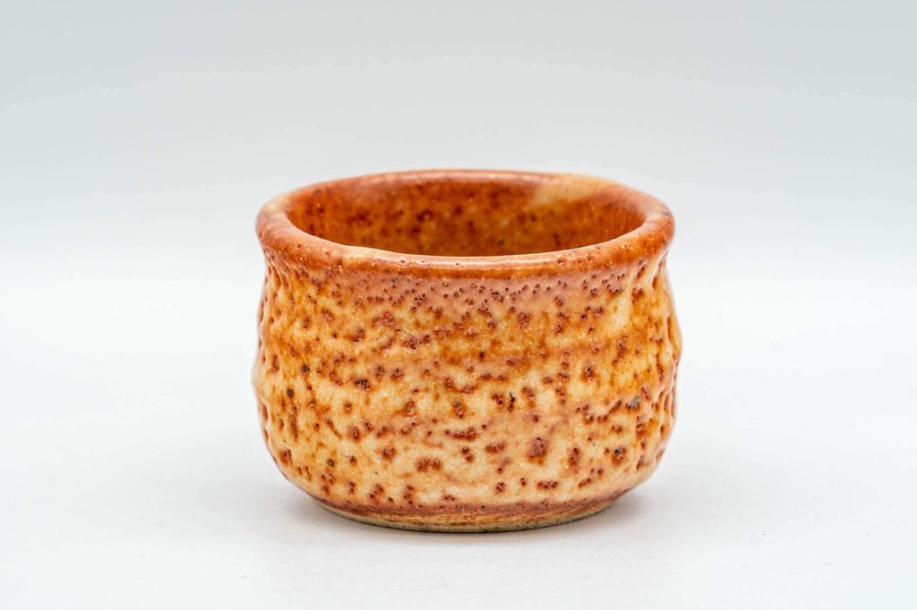 Japanese Teacup - Orange Shino Glazed Guinomi - 40ml