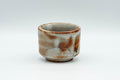Japanese Teacup - Orange Milky White Shino Glazed Guinomi - 50ml