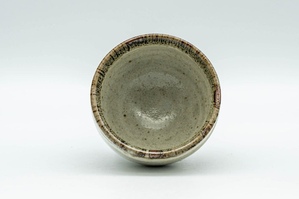 Japanese Teacup - Grey Beige Hare's Fur Glazed Guinomi - 50ml