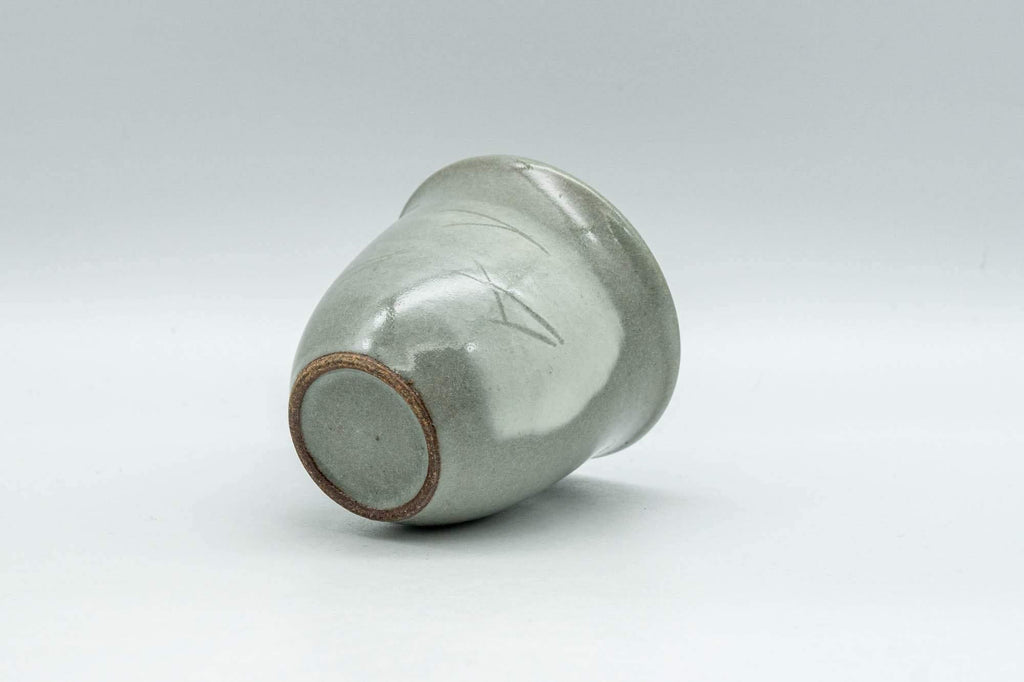 Japanese Teacup - Grey and White Hakeme Guinomi - 65ml