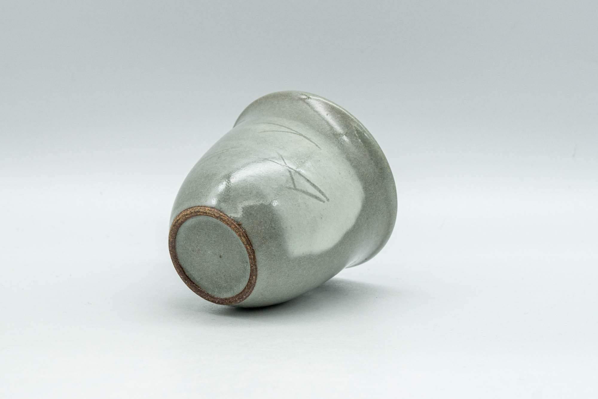 Japanese Teacup - Grey and White Hakeme Guinomi - 65ml
