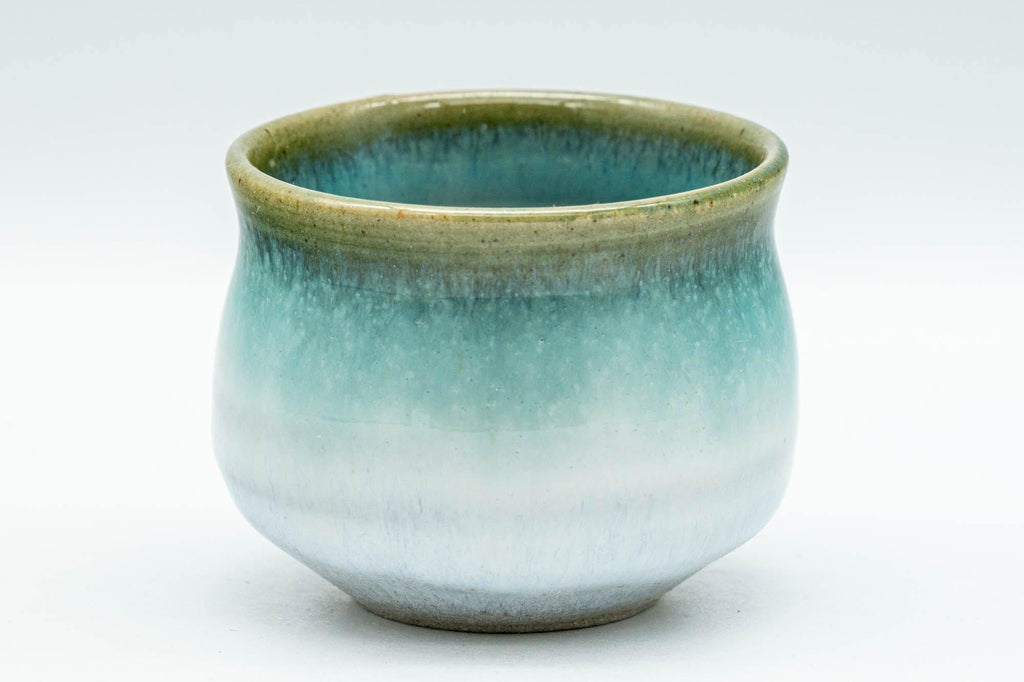 Japanese Teacup - Blue Green Agano-yaki Guinomi - 60ml