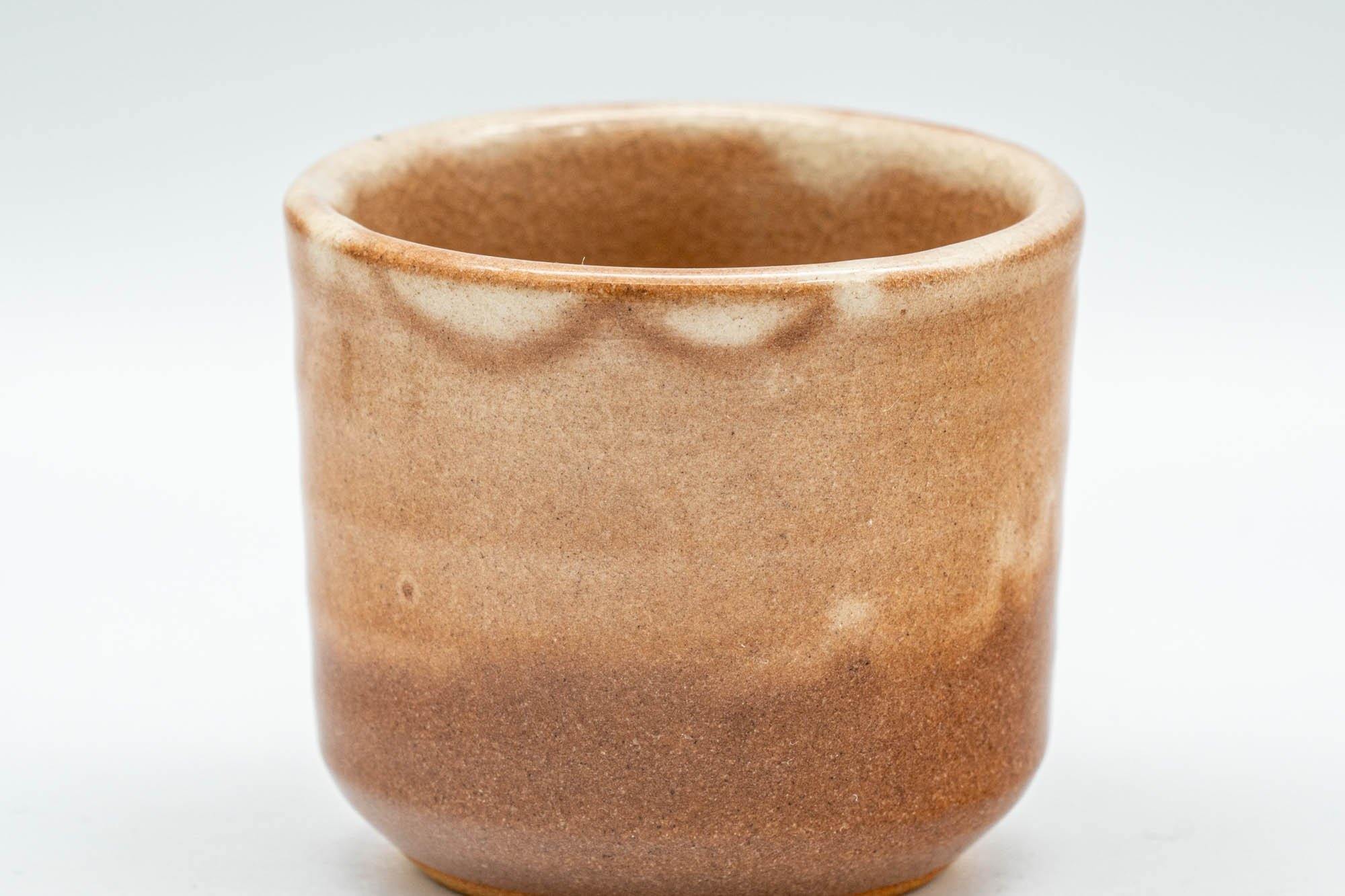 Japanese Teacup - Beige Tsutsu-gata Hagi-yaki Guinomi - 50ml