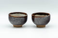 Japanese Teacups - Pair of Brown Tenmoku Glazed Guinomi - 40ml