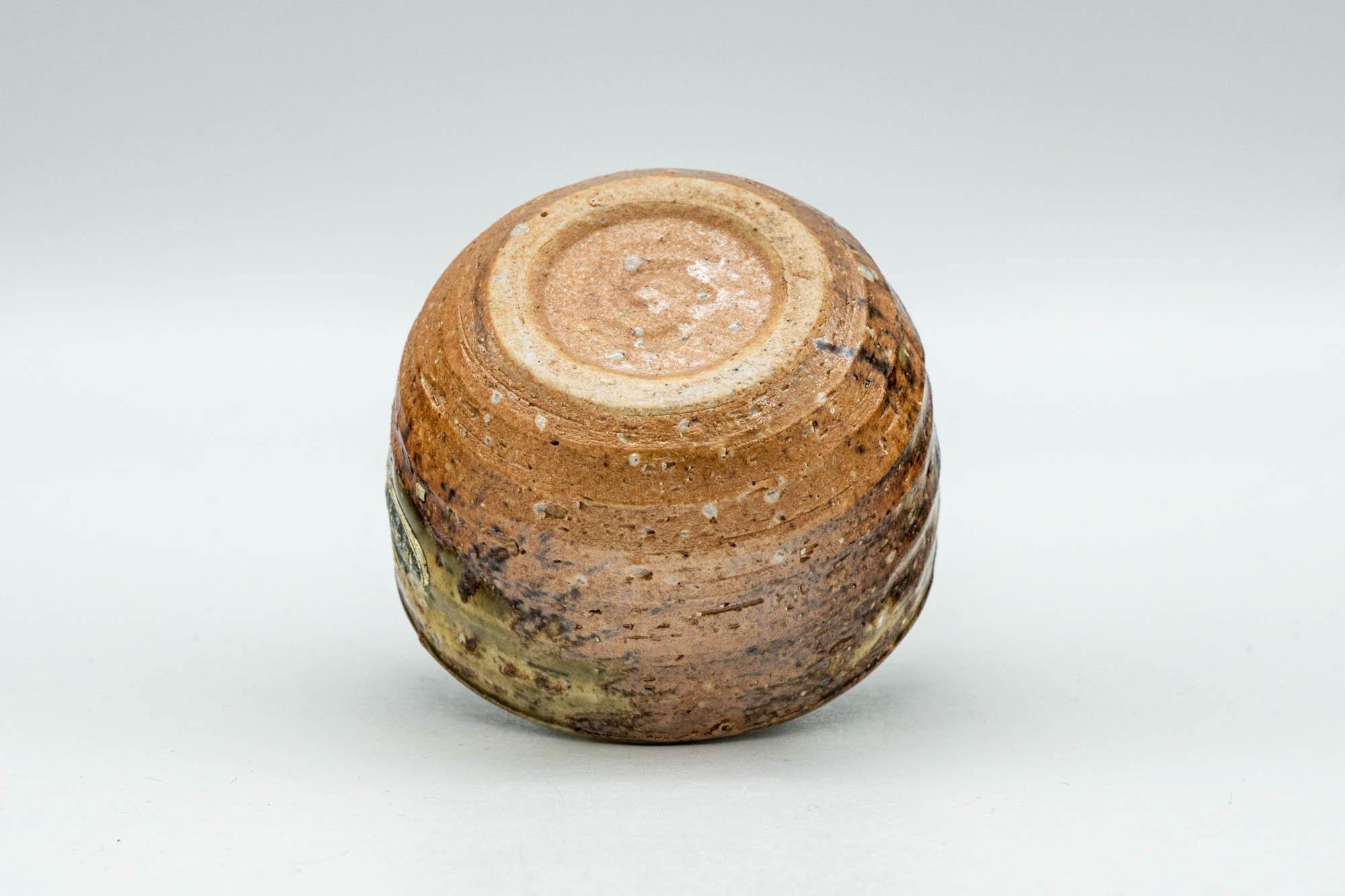 Japanese Teacup - Ash Green Glazed Shigaraki-yaki Guinomi - 50ml