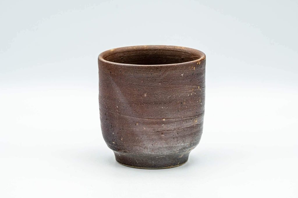 Japanese Teacup - Brown Textured Tsutsu-gata Bizen-yaki Yunomi - 200ml
