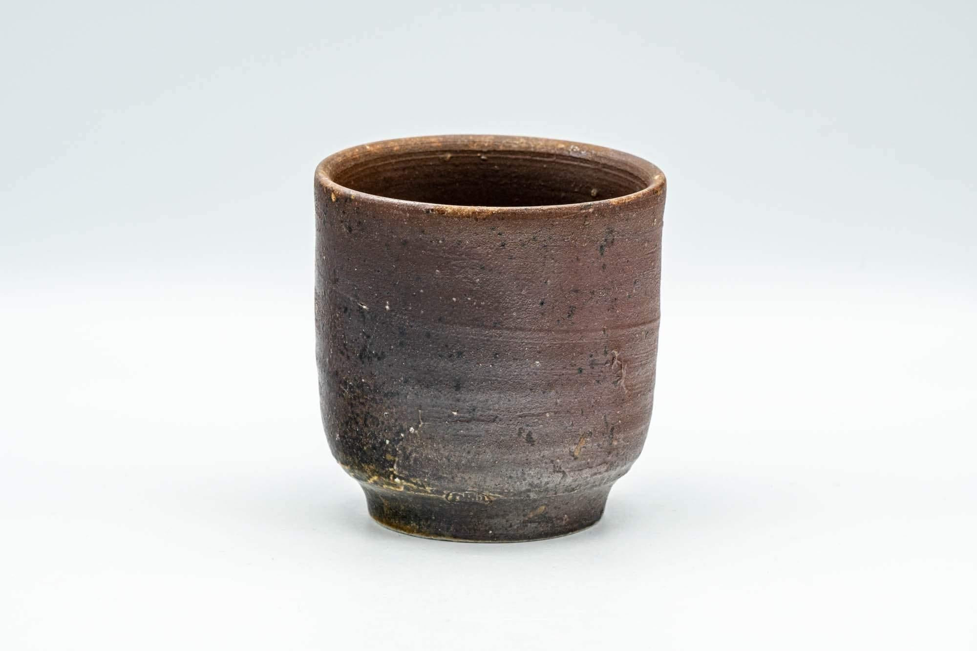 Japanese Teacup - Brown Textured Tsutsu-gata Bizen-yaki Yunomi - 200ml