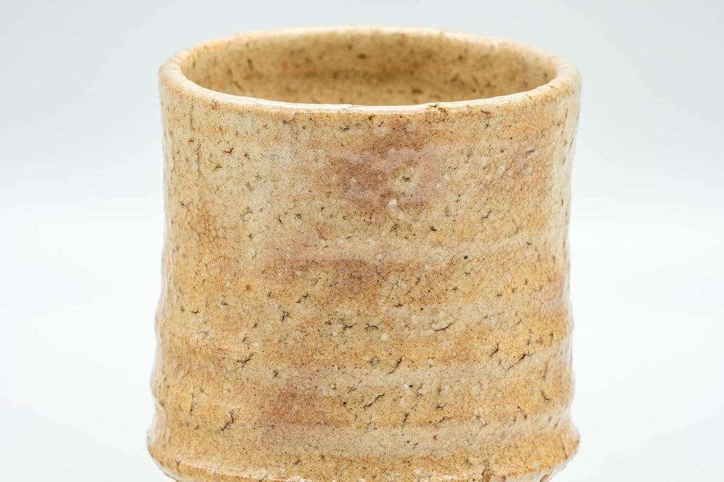 Japanese Teacup - Ribbed Hagi-yaki Yunomi - 175ml
