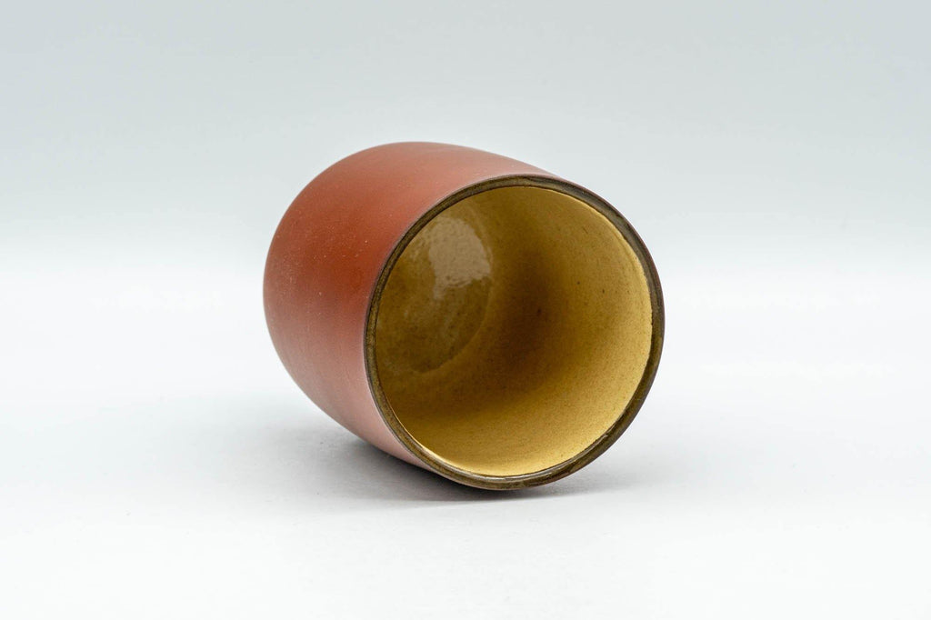Japanese Teacup - Yellow Interior Glazed Tokoname-yaki Yunomi - 160ml