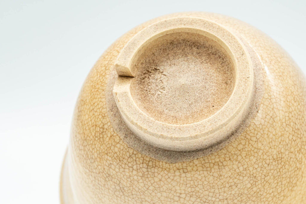 Japanese Teacup - Beige White Drip-Glazed Hagi-yaki Yunomi  - 90ml
