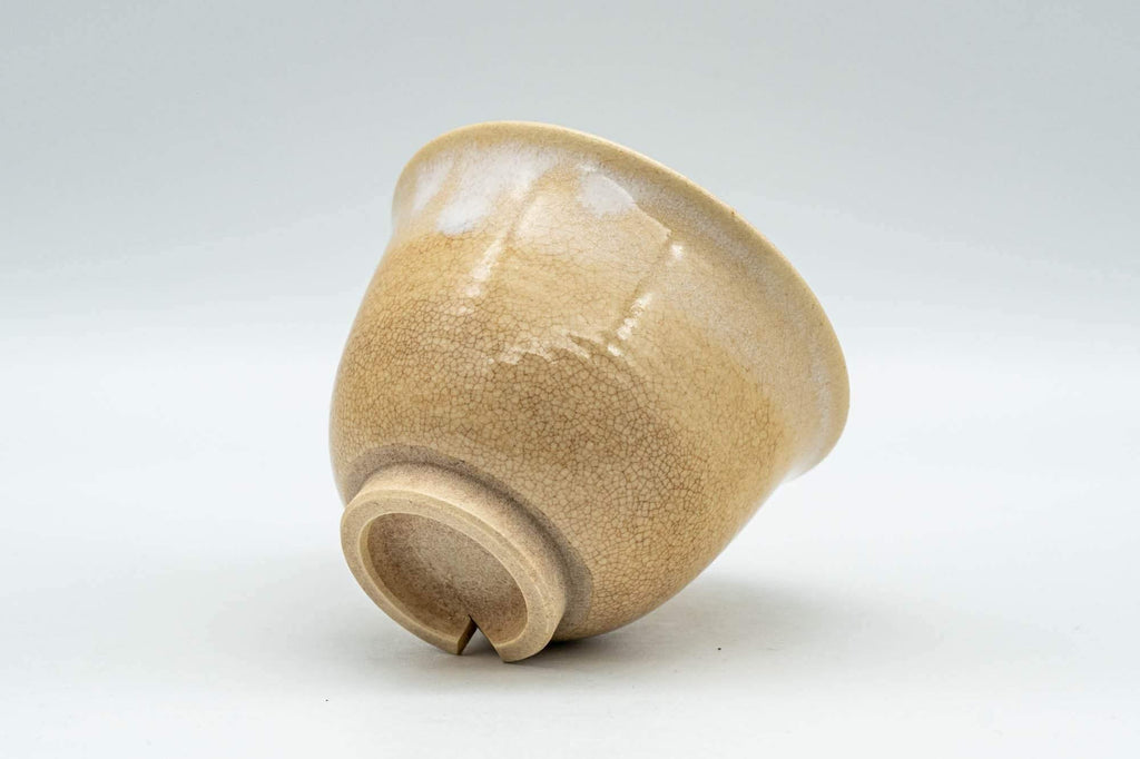 Japanese Teacup - Beige White Drip-Glazed Hagi-yaki Yunomi  - 90ml