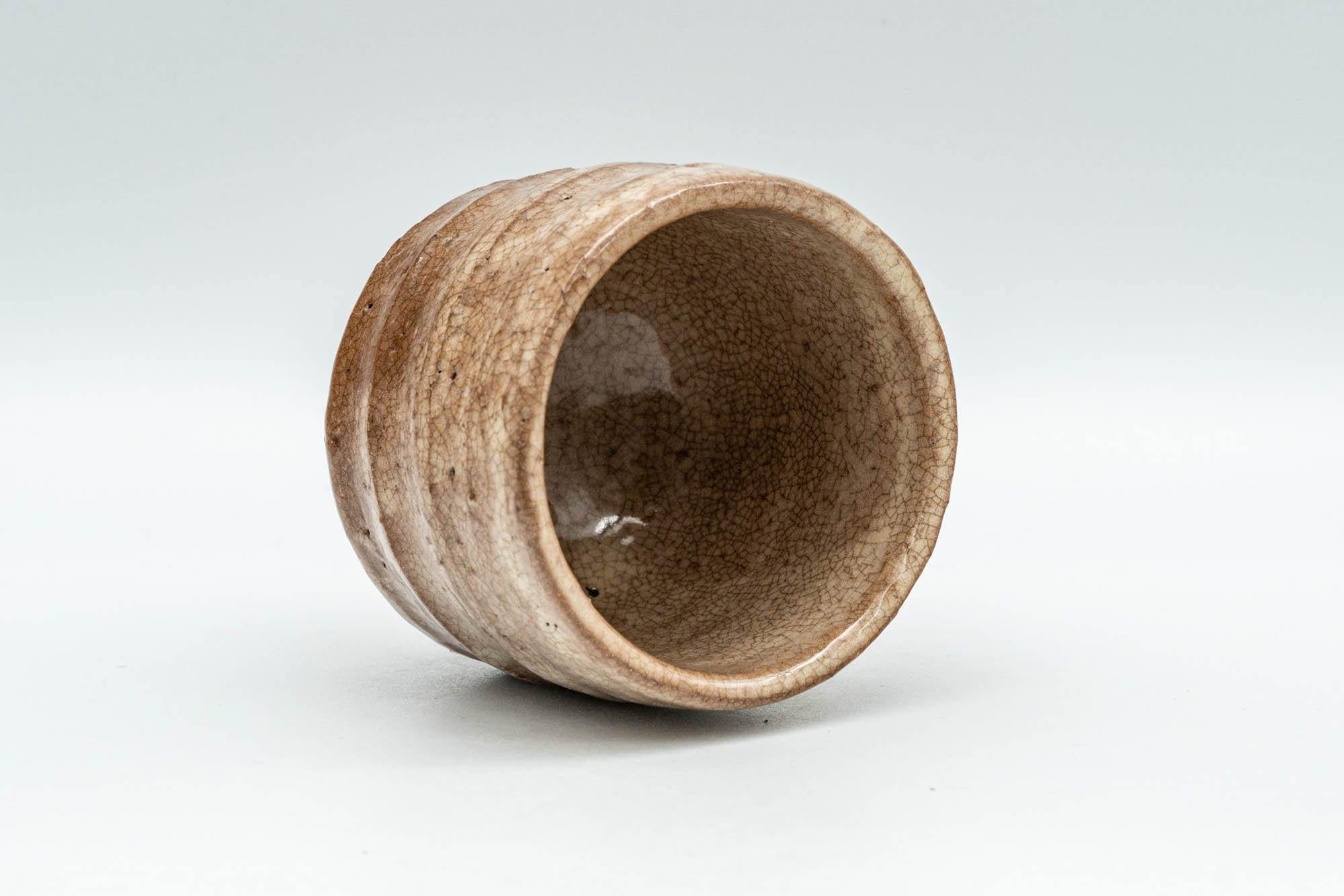 Japanese Teacup - Milky Beige Glazed Hagi-yaki Guinomi - 65ml