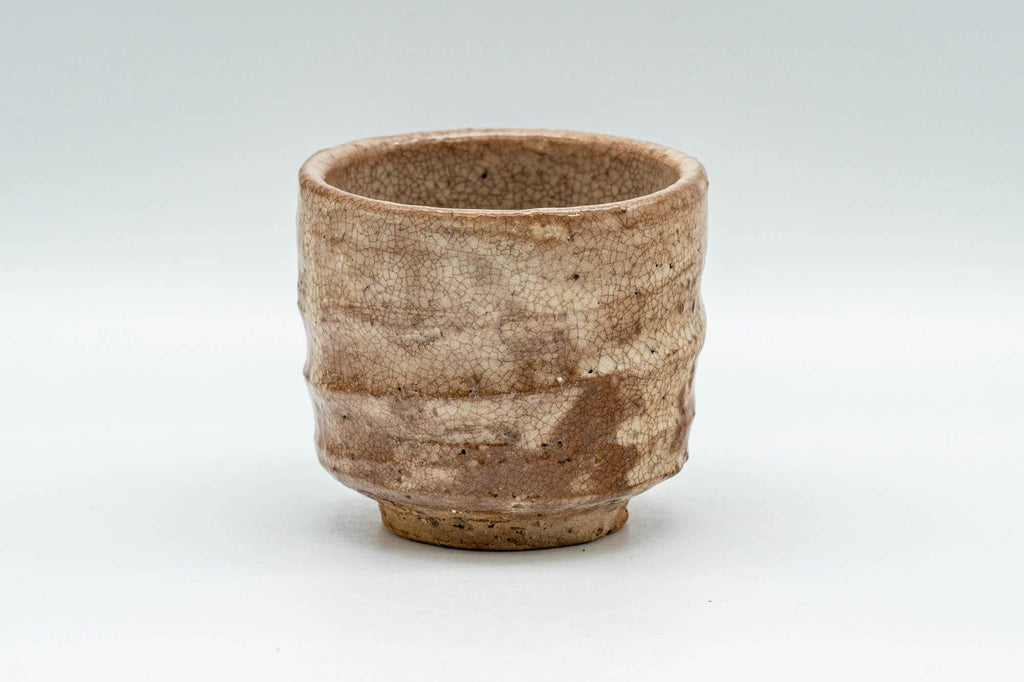 Japanese Teacup - Milky Beige Glazed Hagi-yaki Guinomi - 65ml