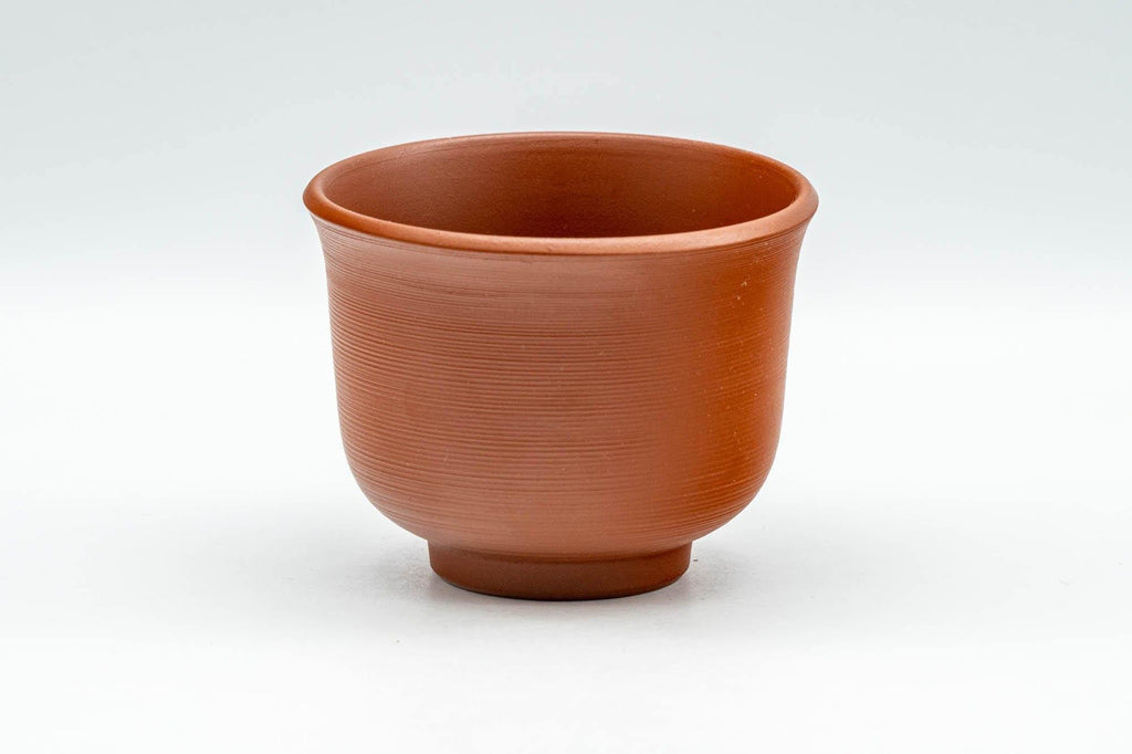 Japanese Teacups - Set of 4 Bamboo Spiraling Tokoname-yaki Yunomi - 100ml