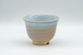 Japanese Teacup - Peach and Blue Interior Glazed Hagi-yaki Yunomi - 120ml
