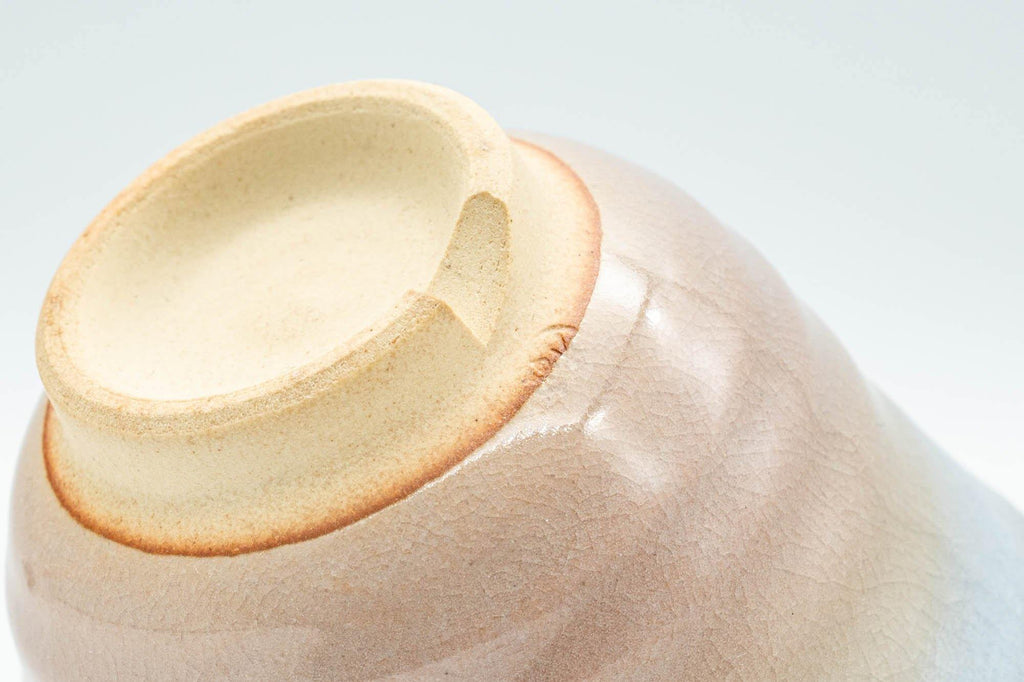 Japanese Teacup - Peach and Blue Interior Glazed Hagi-yaki Yunomi - 120ml
