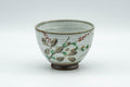 Japanese Teacup - Floral Grey Spiral Glazed Yunomi - 70ml
