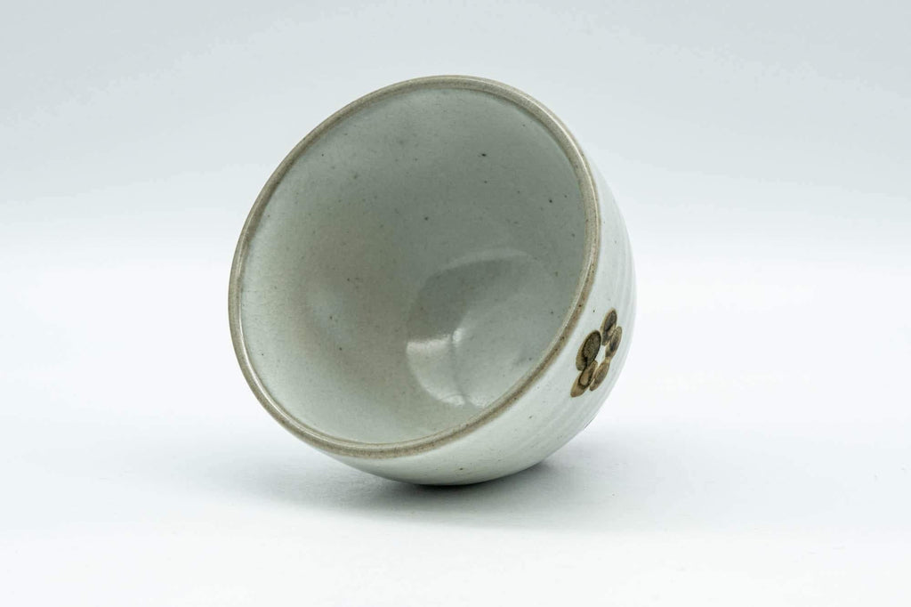 Japanese Teacup - Floral Grey Glazed Yunomi - 70ml