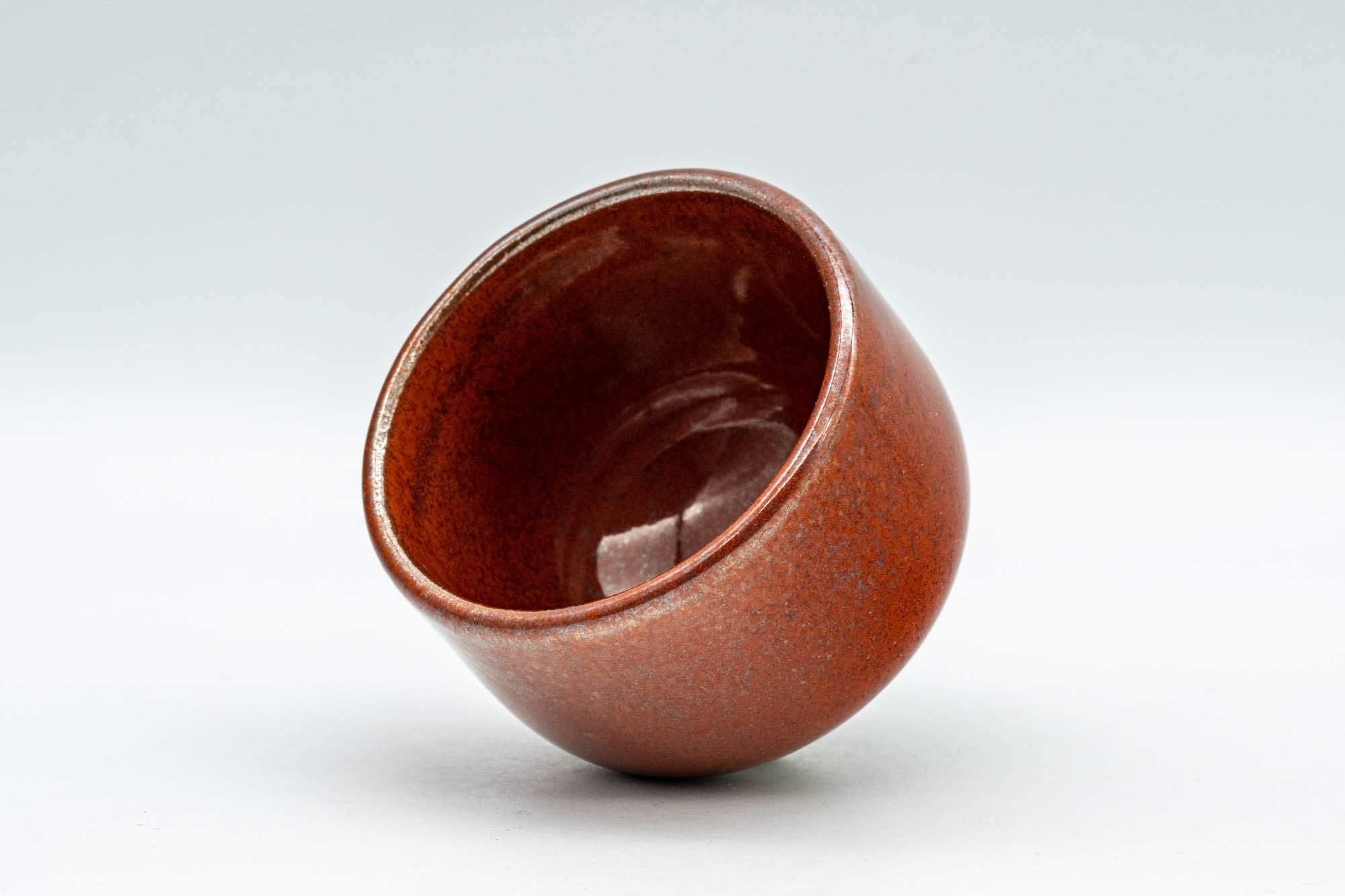 Japanese Teacup - Red Glazed Guinomi - 65ml