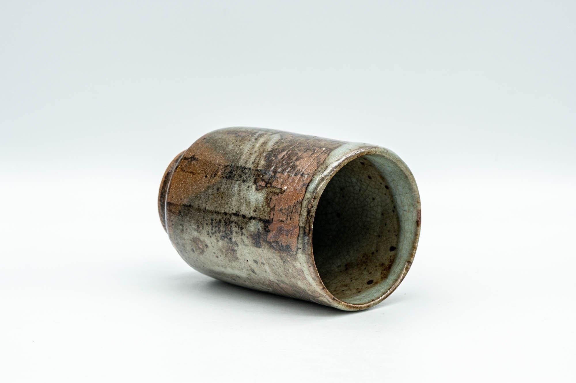 Japanese Teacup - Brown and Grey Patterned Yunomi - 190ml
