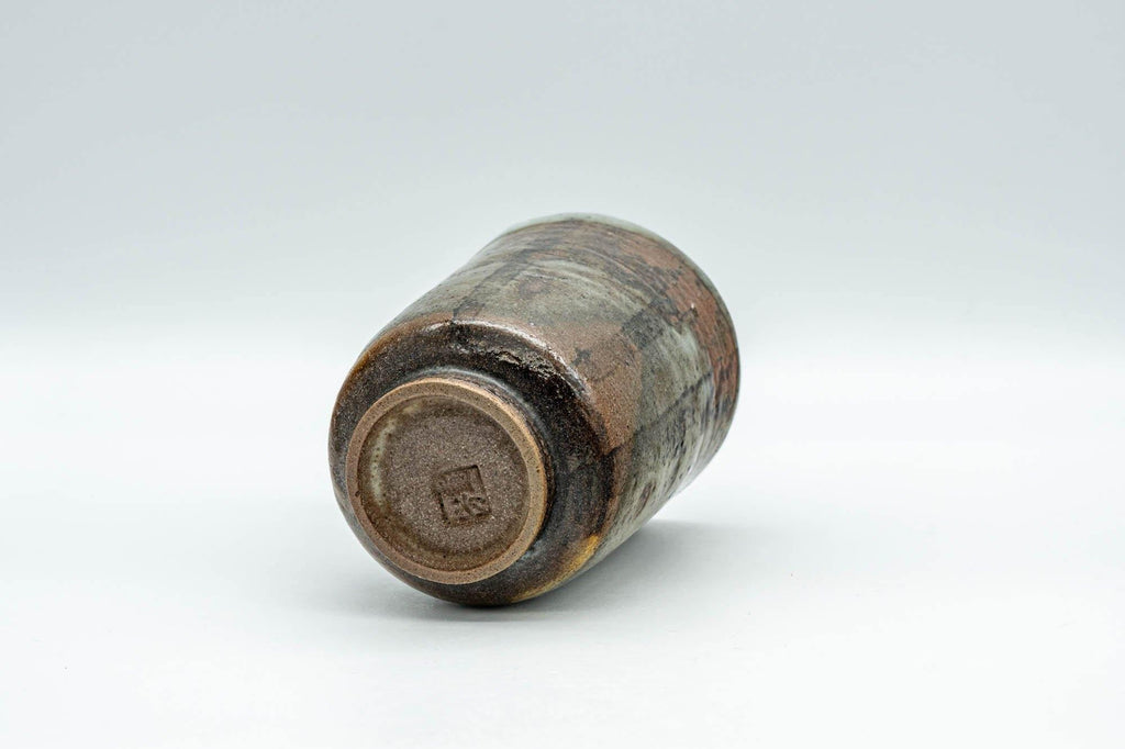 Japanese Teacup - Brown and Grey Patterned Yunomi - 190ml