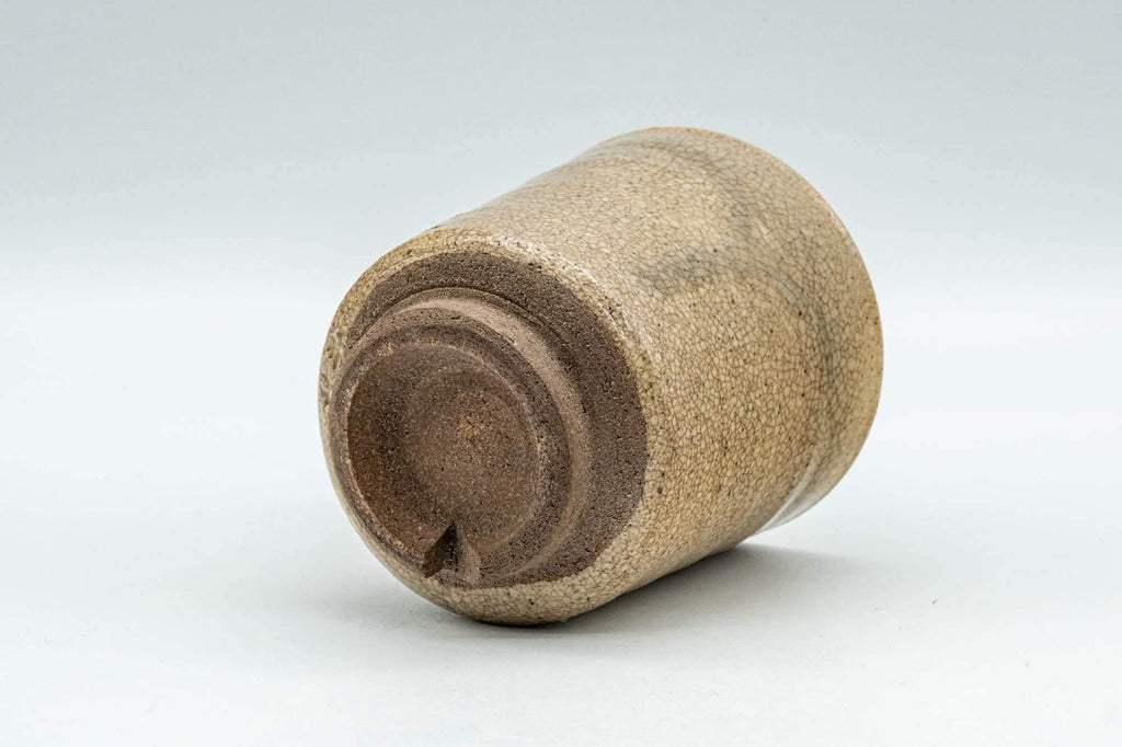 Japanese Teacup - Beige Textured Hagi-yaki Yunomi - 110ml