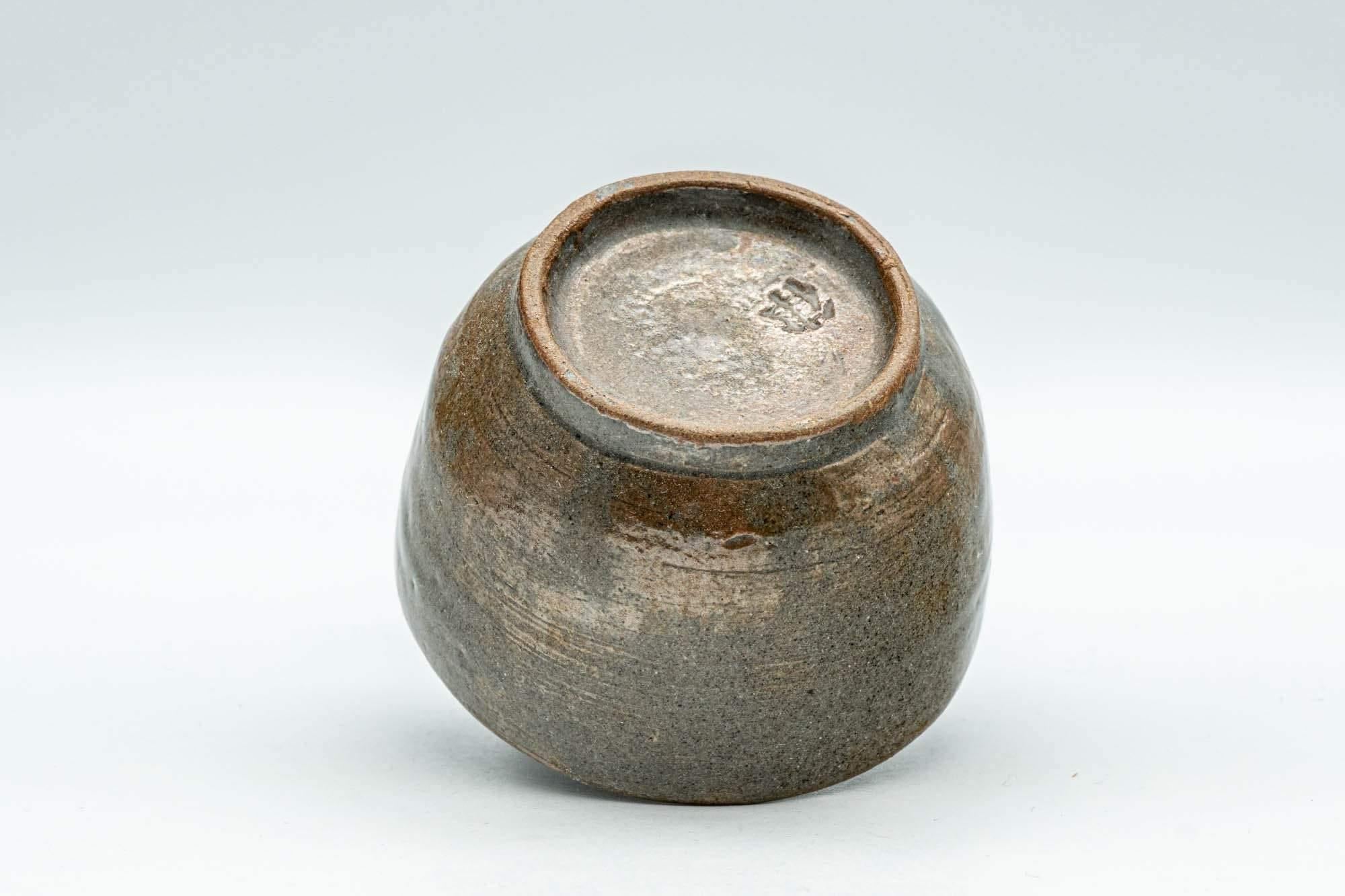 Japanese Teacup - Olive Green Grey Wabi-Sabi Yunomi - 75ml