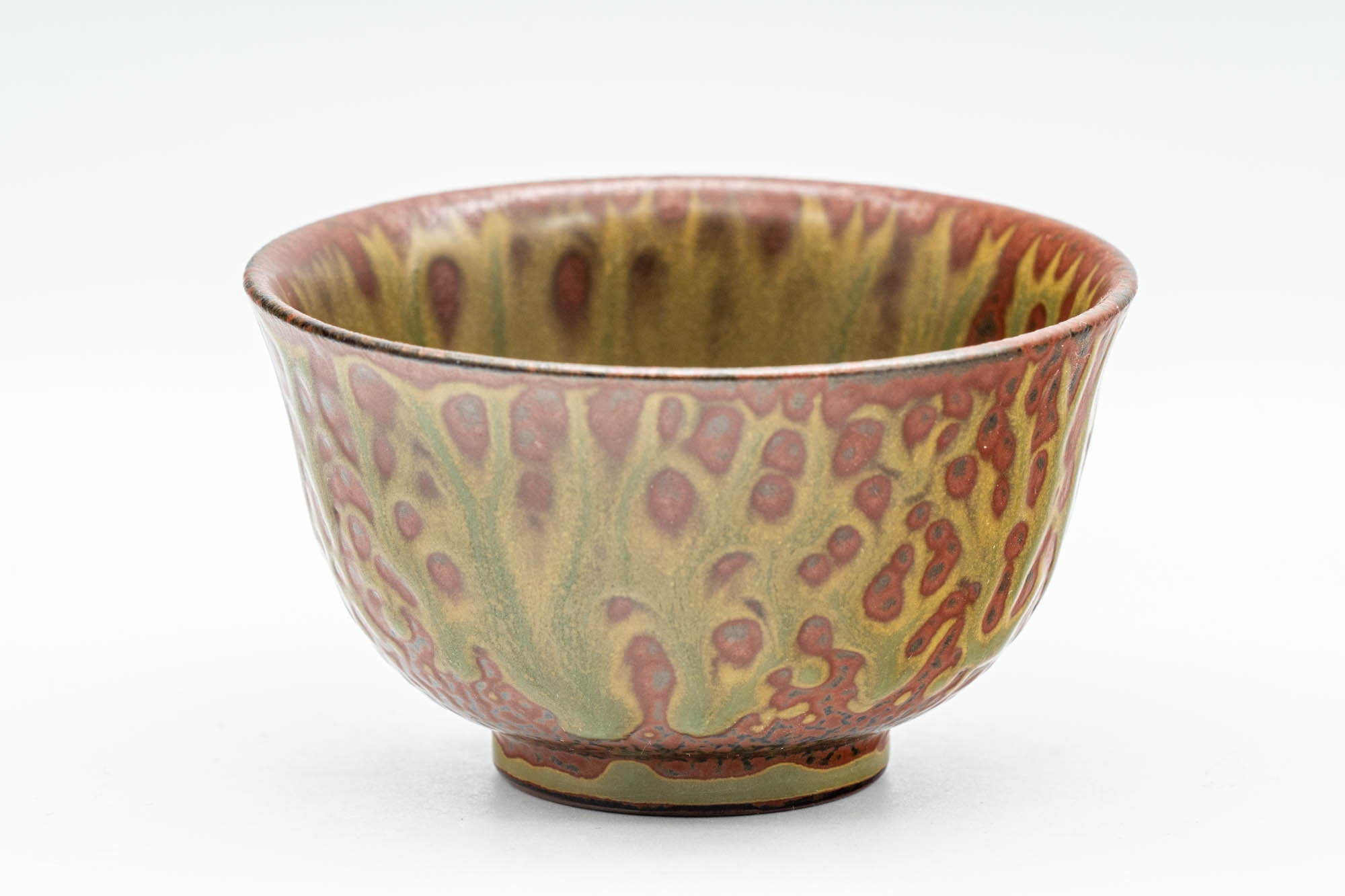 Japanese Teacup - Green Ash Glazed Tokoname-yaki Yunomi - 80ml