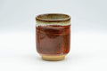Japanese Teacup - Beige Hare's Fur Red Speckled Glazed Yunomi - 190ml
