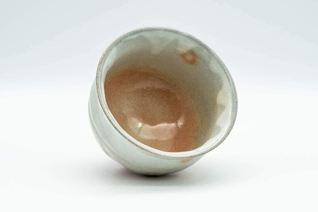 Japanese Teacup - Beige, Pink Gohonte, and White Drip-Glazed Hagi-yaki Yunomi - 180ml