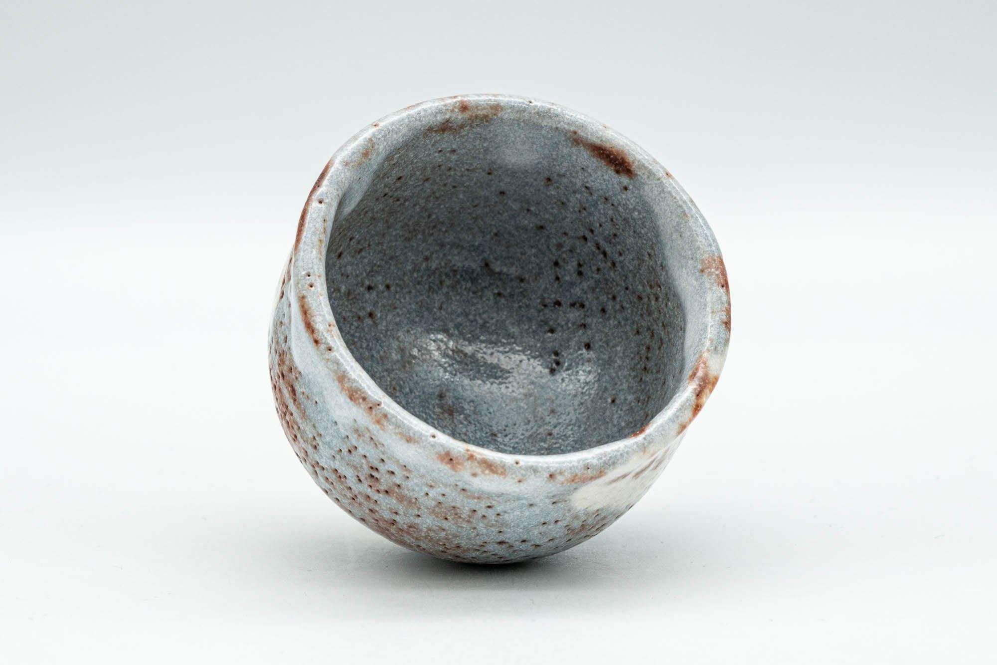 Japanese Teacup - Blossoms Blue Shino Glazed Guinomi - 60ml