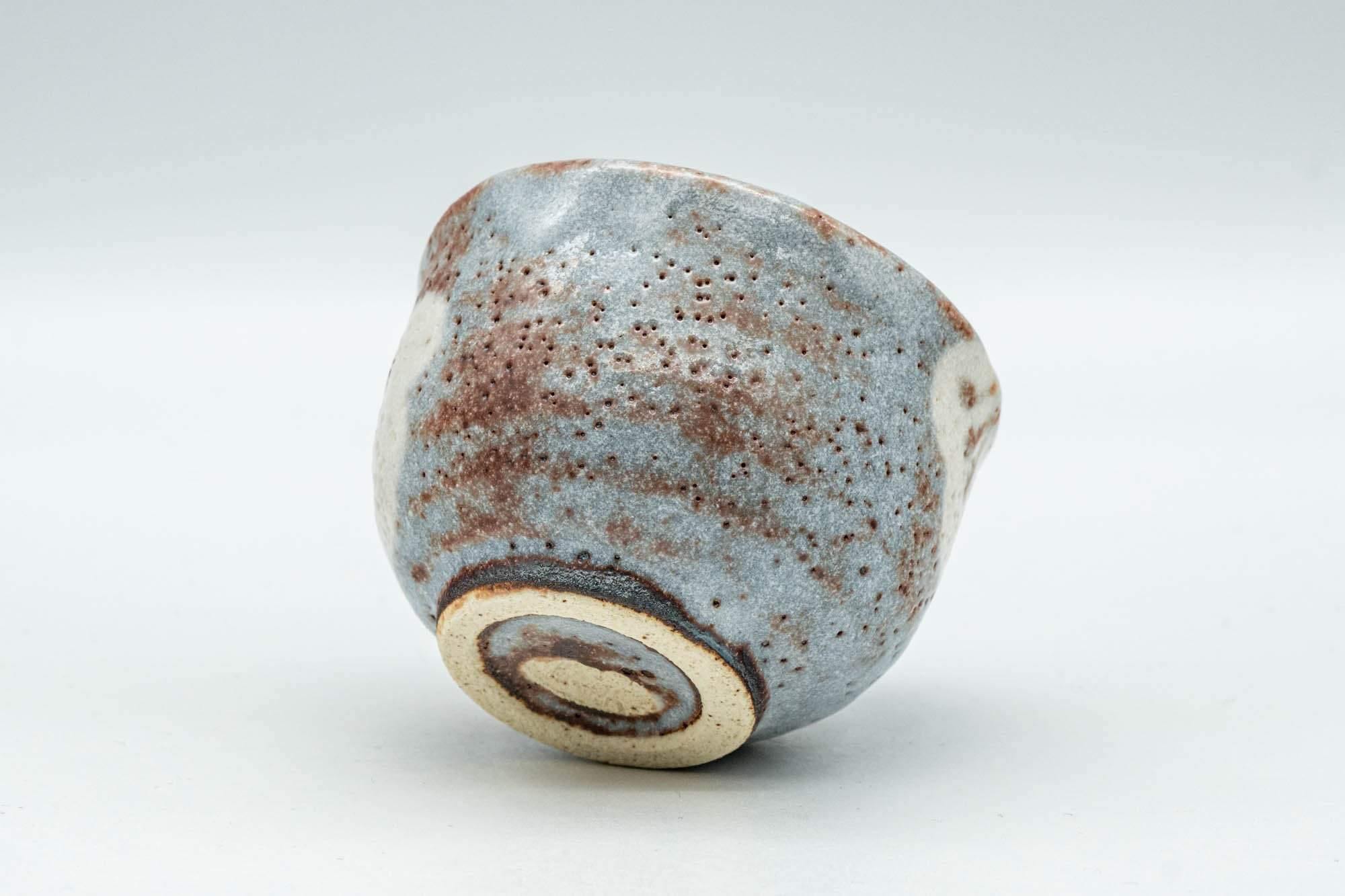 Japanese Teacup - Blossoms Blue Shino Glazed Guinomi - 60ml