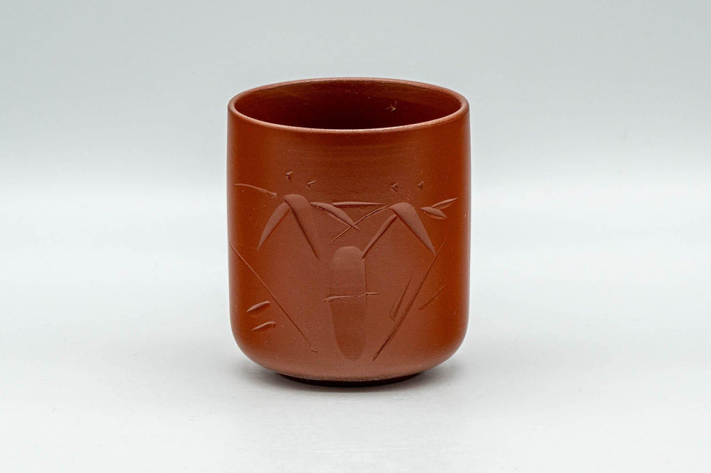 Japanese Teacup - Bamboo Engraved Kanji Tokoname-yaki Yunomi - 130ml