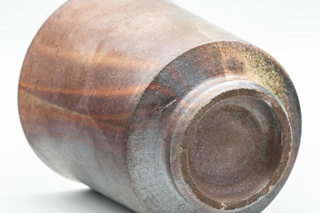Japanese Teacup - 備前焼 Patterned Tsutsu-gata Bizen-yaki Yunomi - 170ml