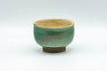 Japanese Teacup - Emerald Green Gold Speckled Yunomi - 80ml