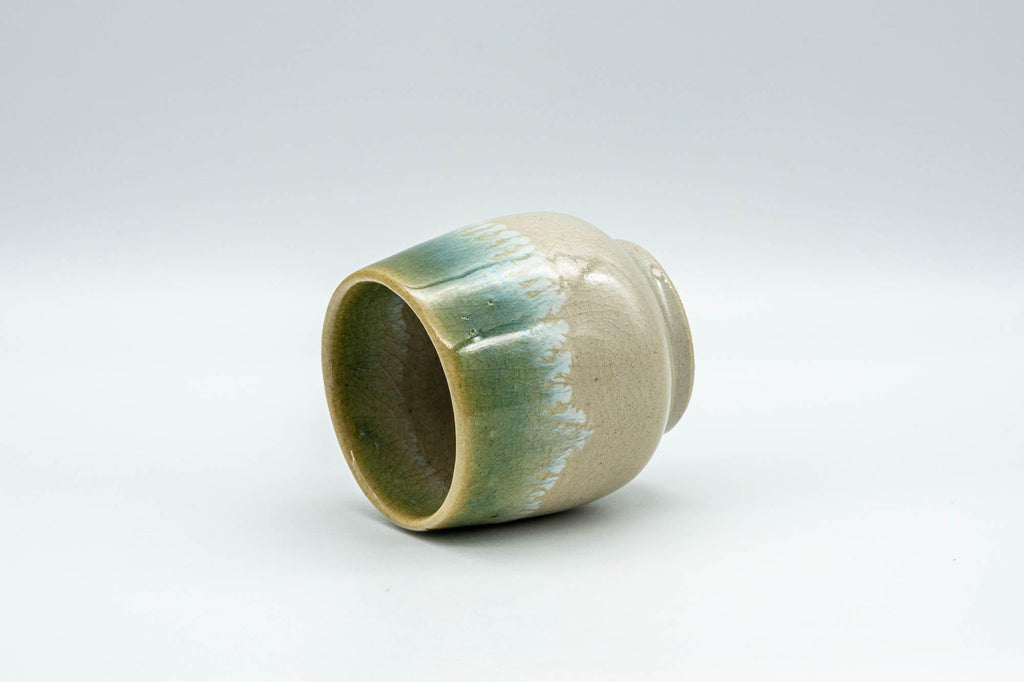 Japanese Teacup - Green-Blue Agano-yaki Yunomi - 100ml