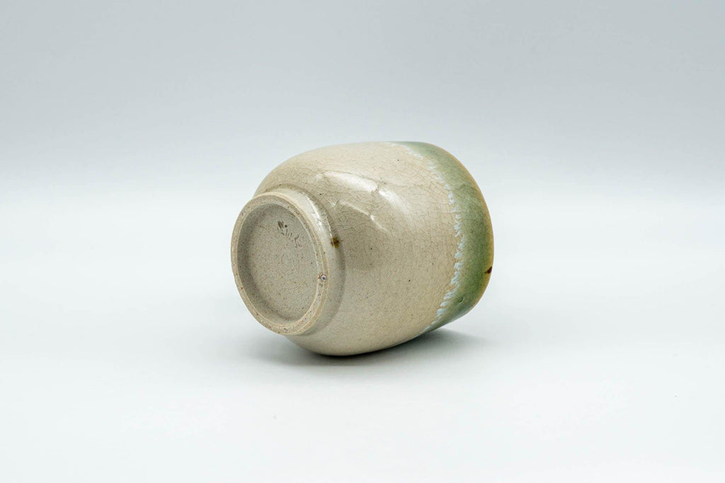 Japanese Teacup - Green-Blue Agano-yaki Yunomi - 100ml