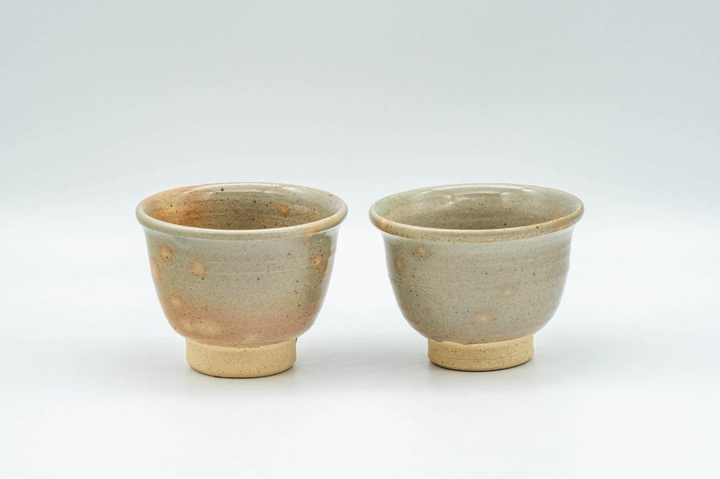 Japanese Teacups - Set of 3 Gohonte Hagi-yaki Guinomi - 50ml